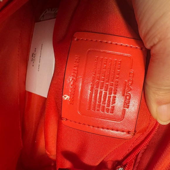 Coach F58295 Sierra Satchel Coated in Canvas & Leather Trim: Khaki / Orange - Picture 10 of 11